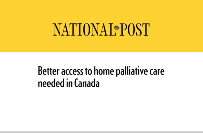 Better access to home palliative care needed in Canada