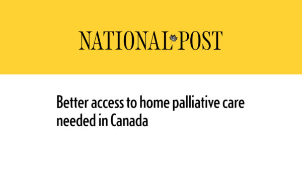 Better access to home palliative care needed in Canada